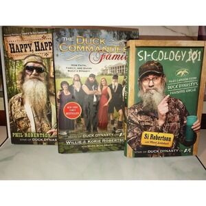 Duck Dynasty Hardcover Books, Lot Of 3 Writing On 1 Page See Pics